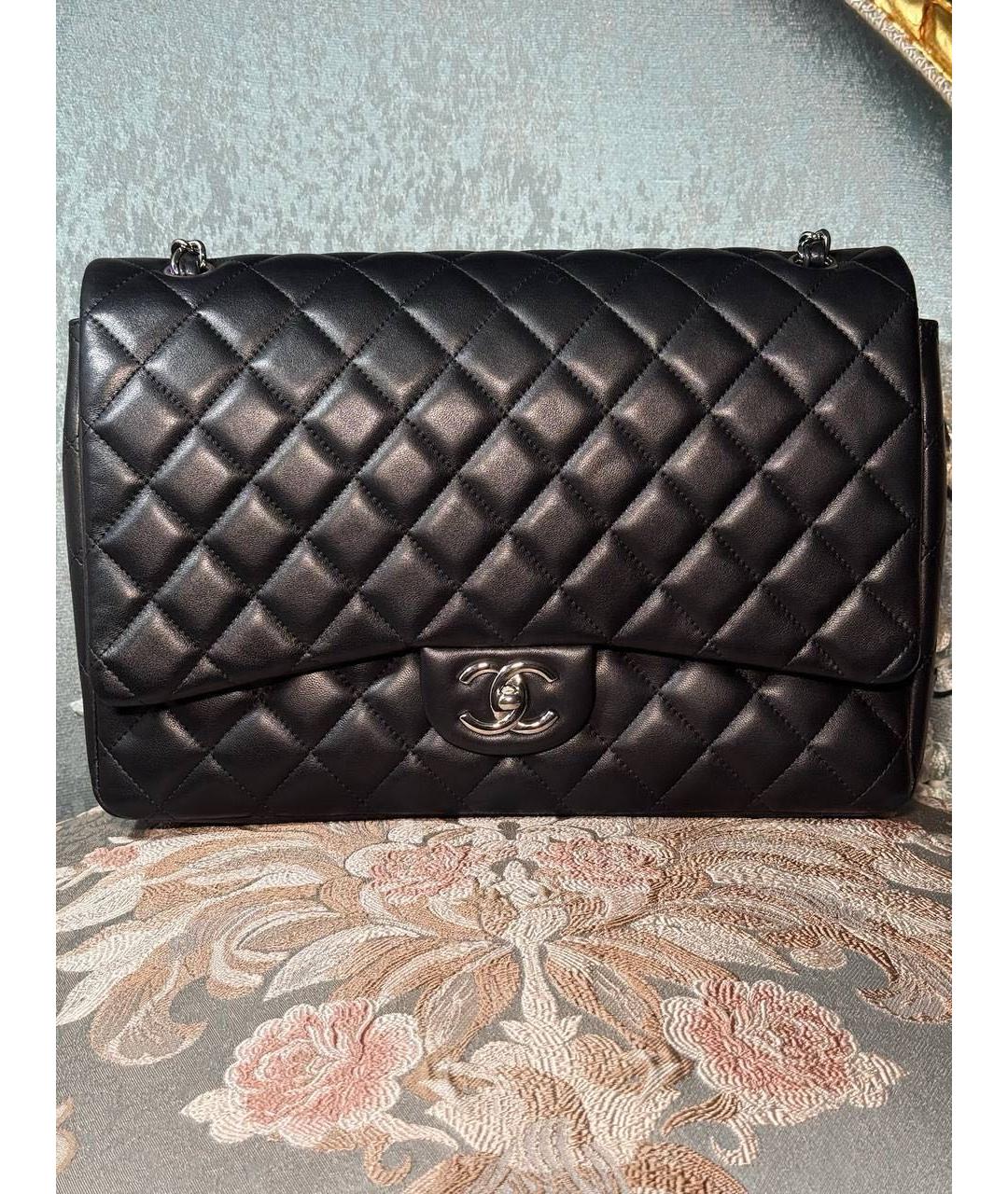 CHANEL Черная кожаная сумка через плечо, фото 4