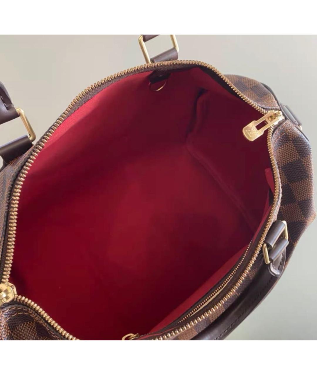LOUIS VUITTON Коричневая сумка тоут из канвы, фото 7