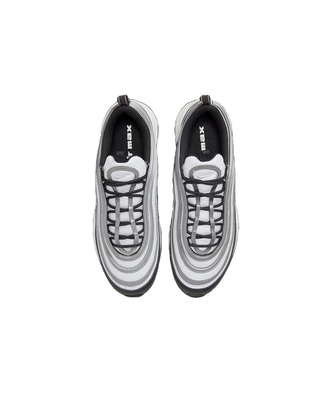 NIKE Серые кожаные низкие кроссовки / кеды, фото 4