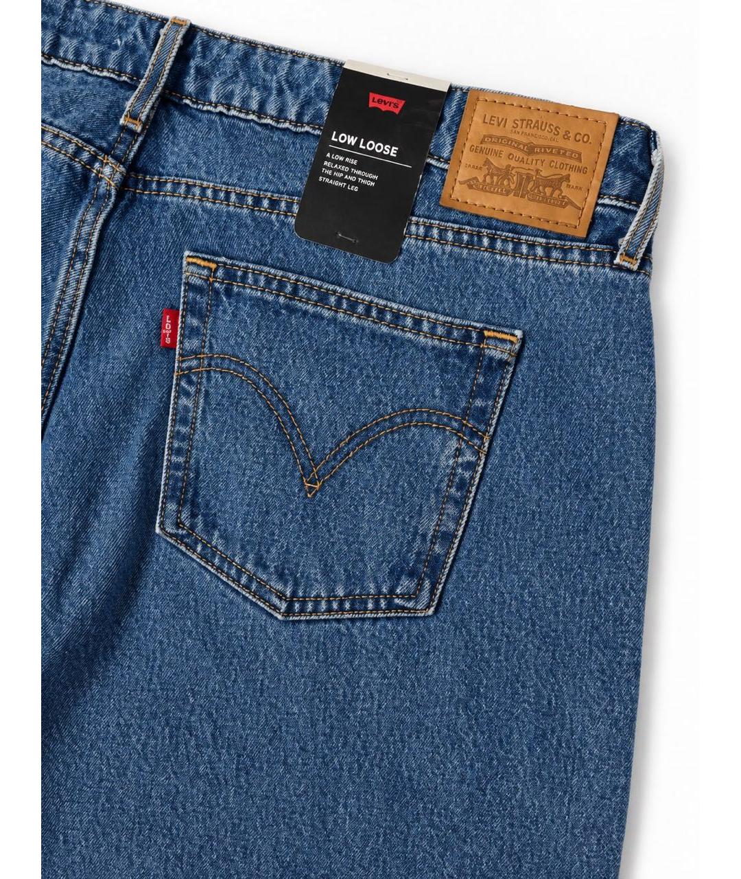LEVI'S Синие хлопковые джинсы клеш, фото 3