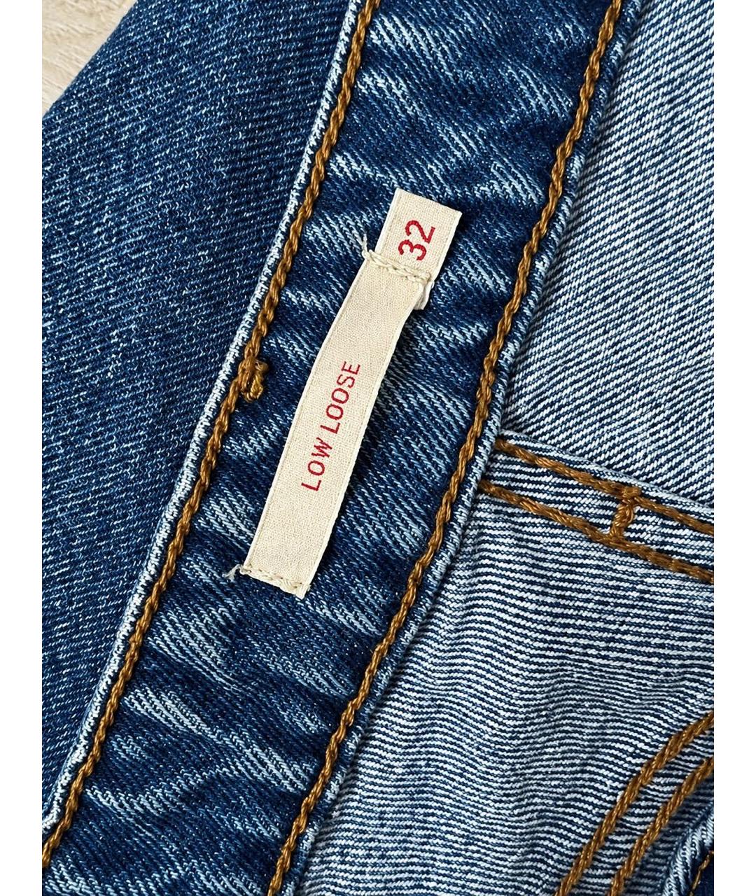 LEVI'S Синие хлопковые джинсы клеш, фото 5