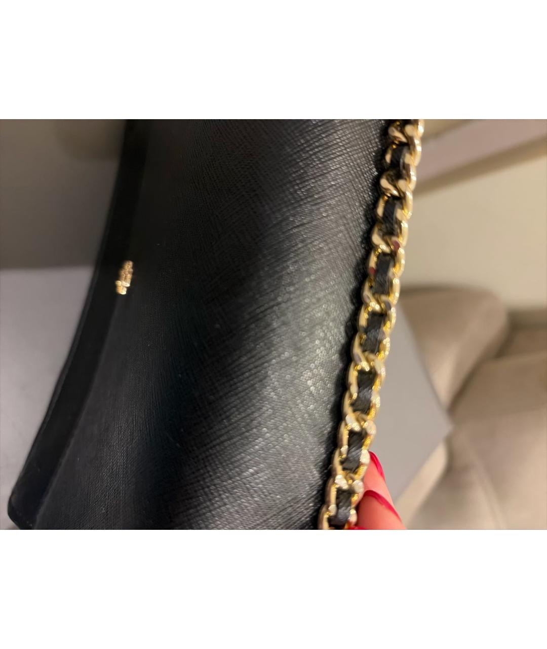 TORY BURCH Черная кожаная сумка через плечо, фото 6