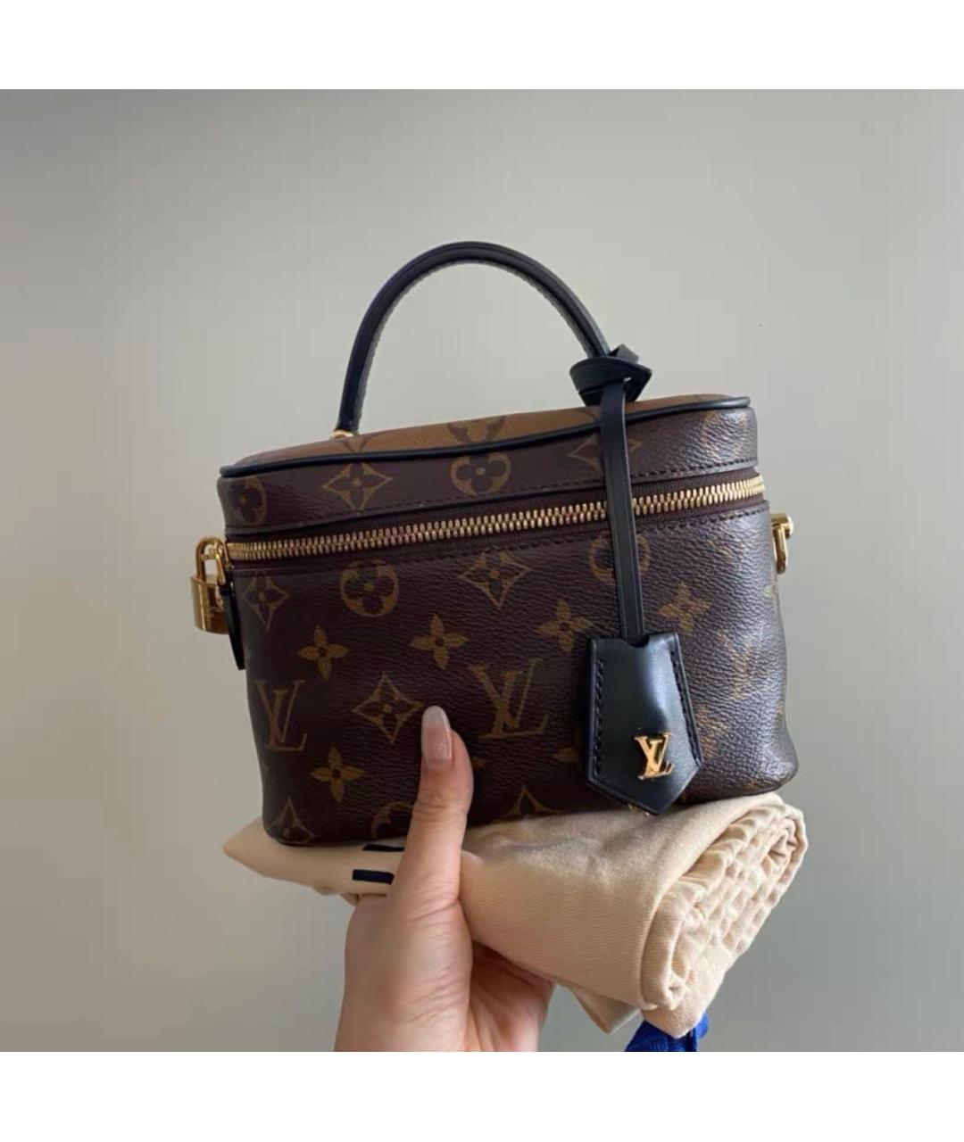 LOUIS VUITTON Коричневая сумка через плечо из канвы, фото 9