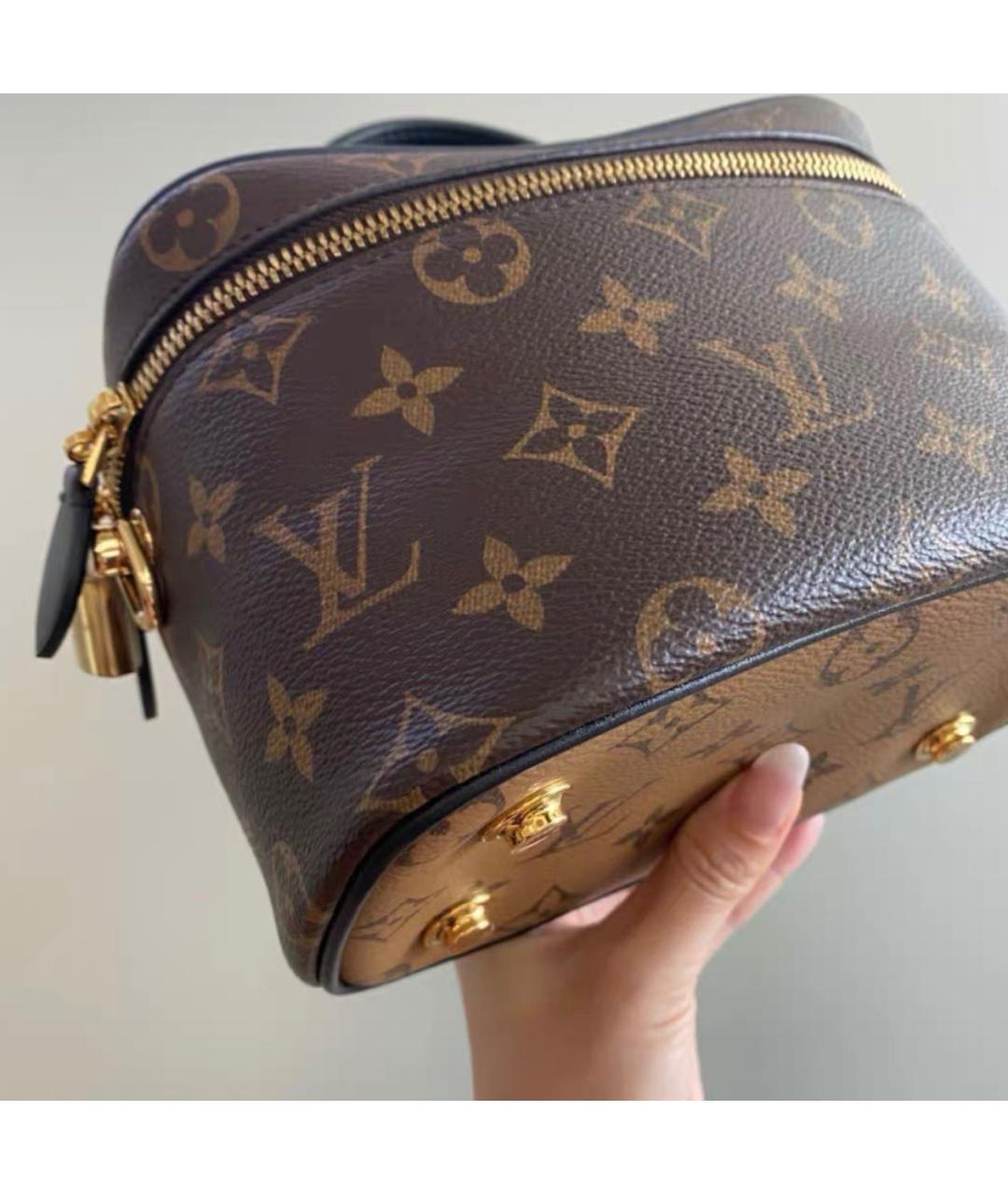LOUIS VUITTON Коричневая сумка через плечо из канвы, фото 5