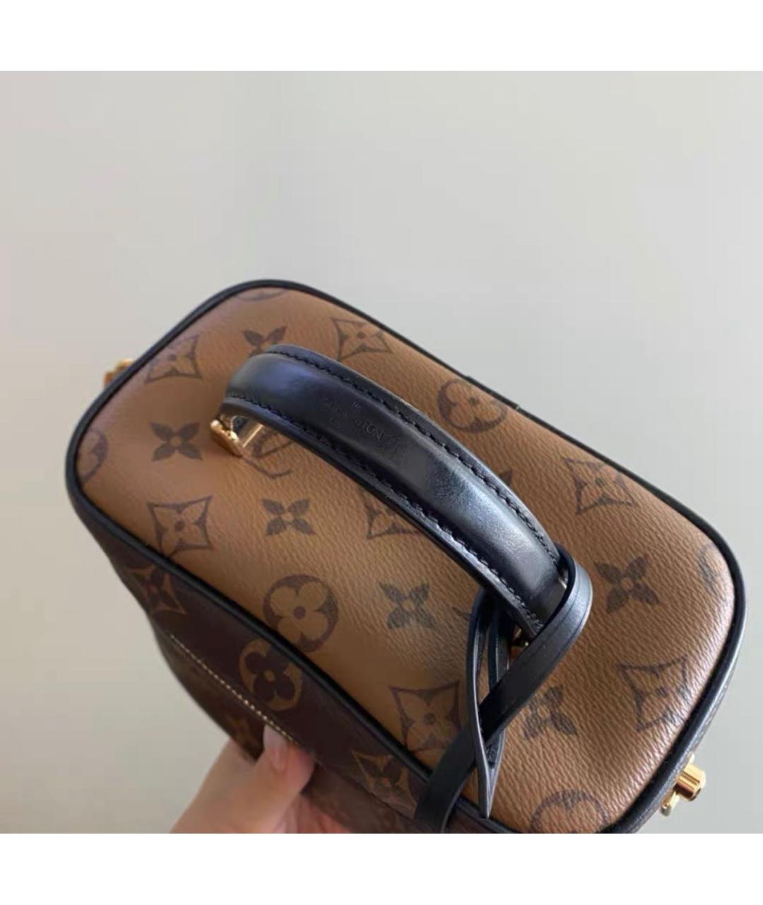 LOUIS VUITTON Коричневая сумка через плечо из канвы, фото 3