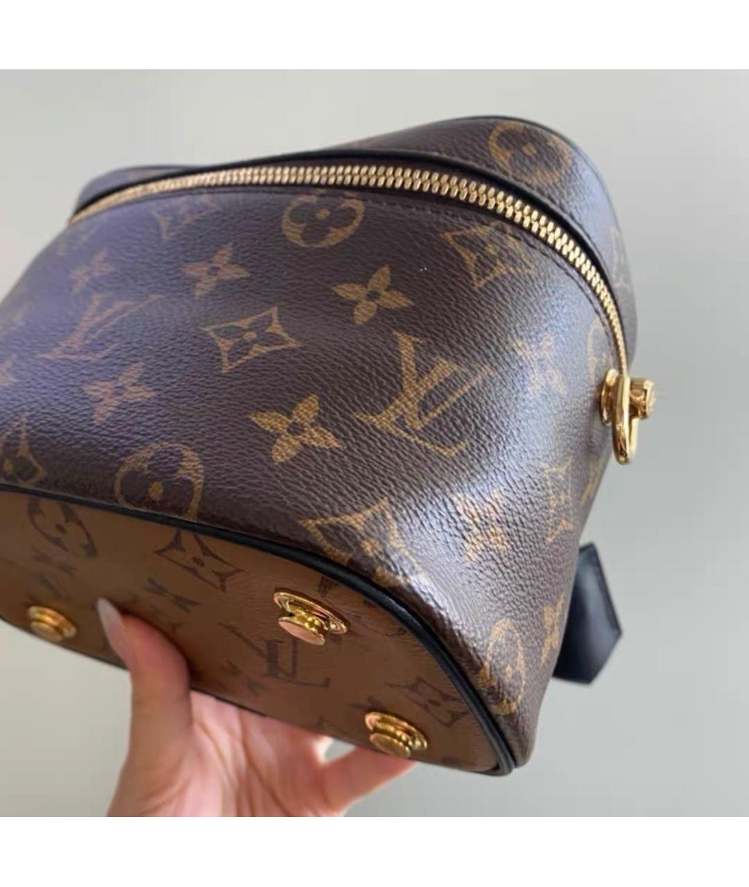 LOUIS VUITTON Коричневая сумка через плечо из канвы, фото 4