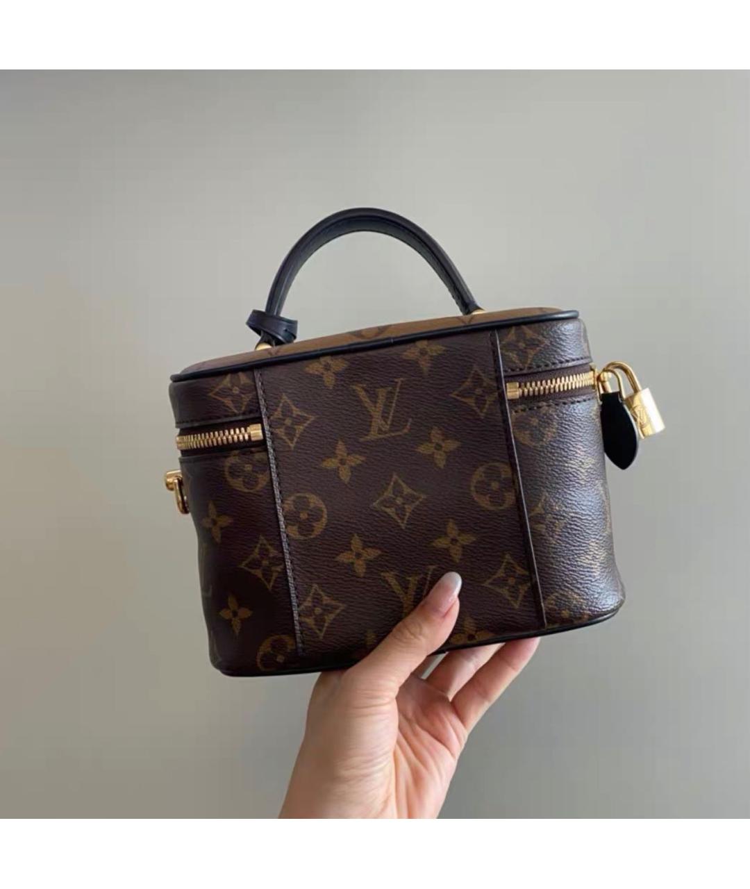 LOUIS VUITTON Коричневая сумка через плечо из канвы, фото 2