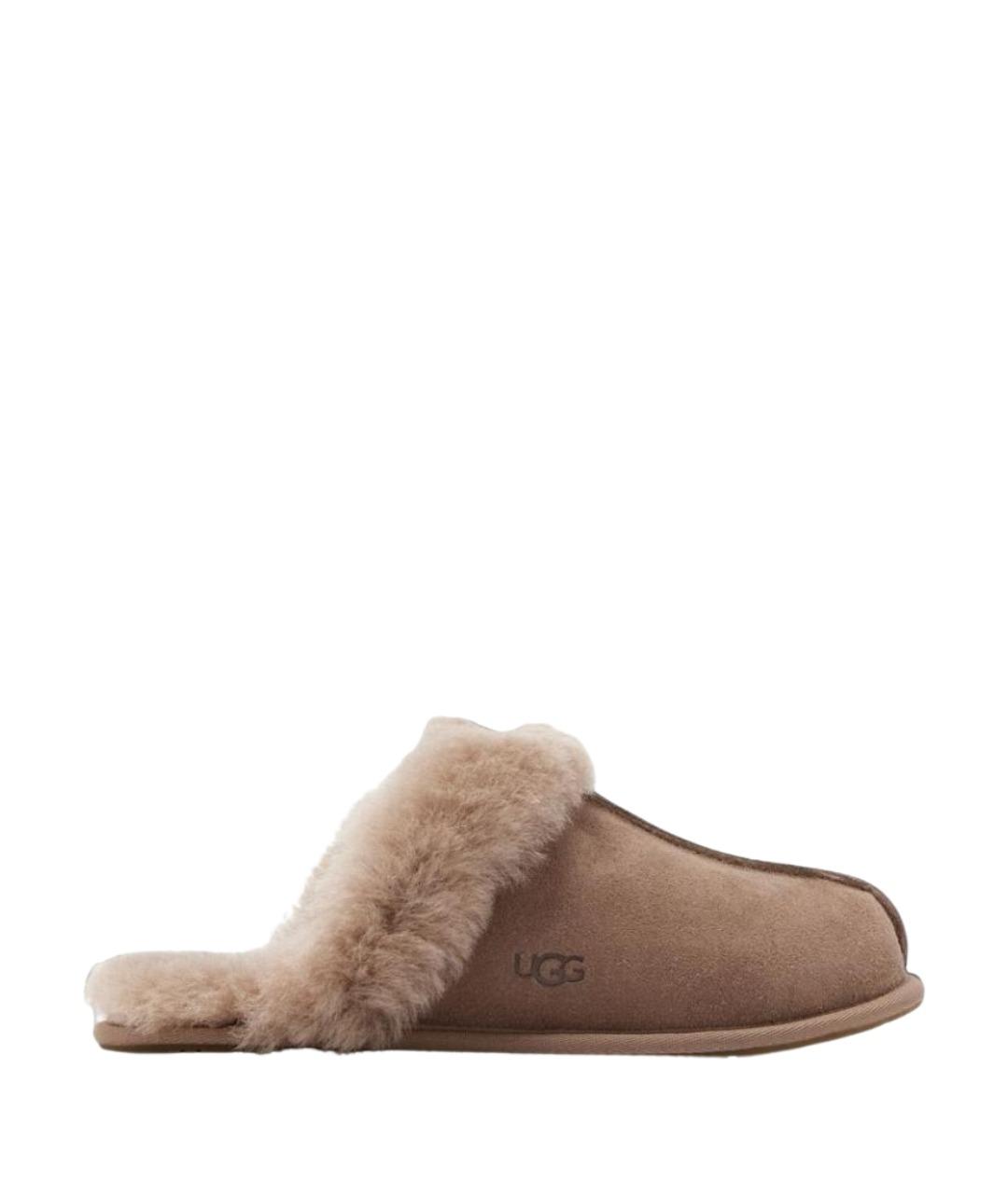 UGG Коричневые замшевые сабо, фото 1