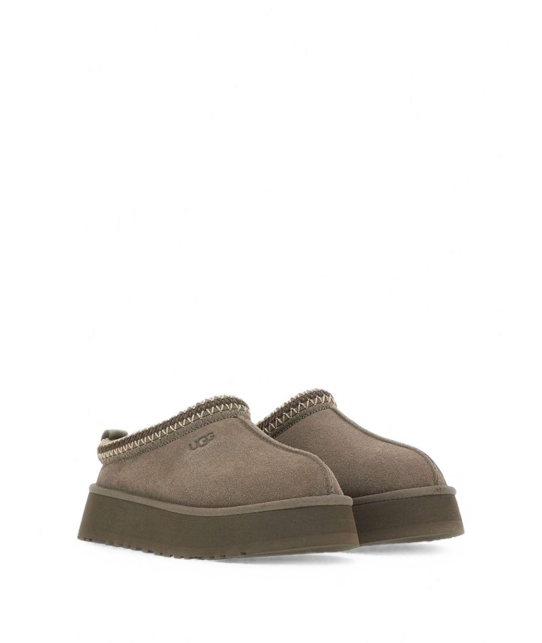 UGG Коричневые замшевые сабо, фото 7