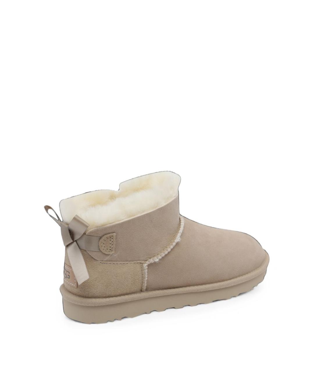 UGG Бежевые замшевые полусапоги, фото 4