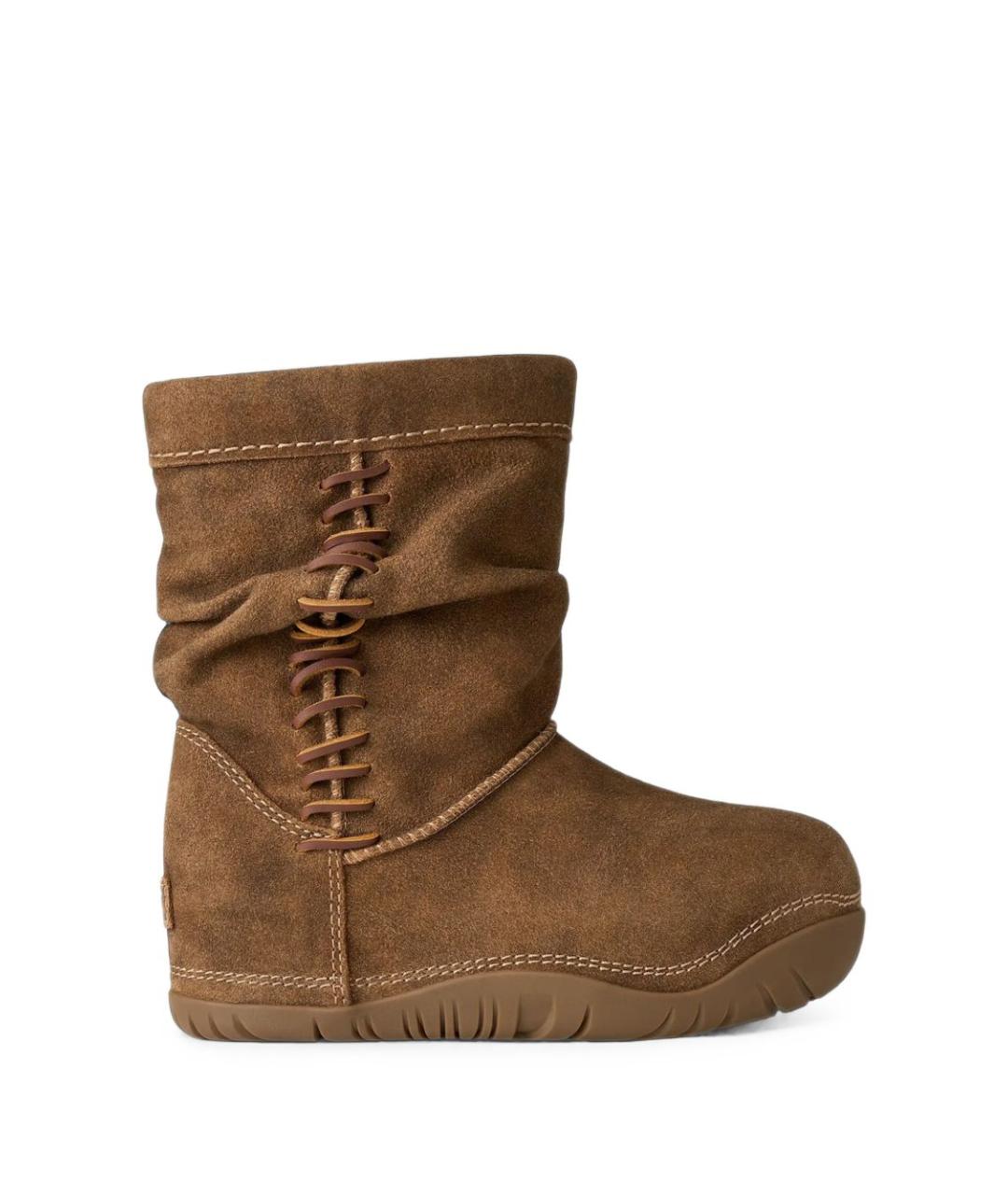UGG Коричневые замшевые сапоги, фото 1