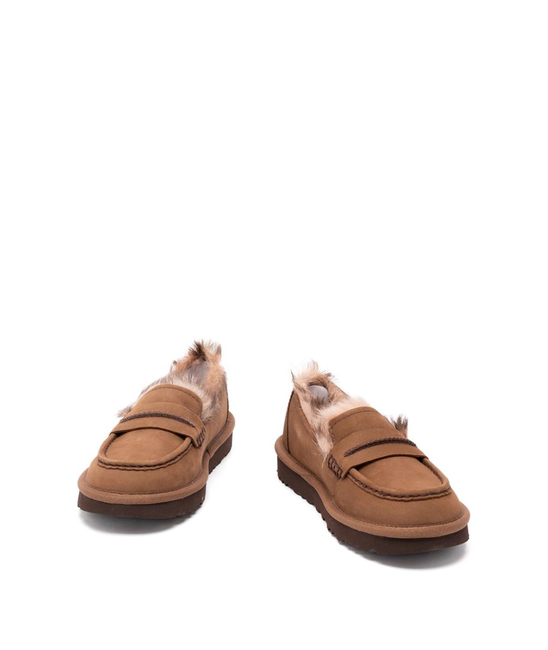 UGG Коричневые замшевые лоферы, фото 3