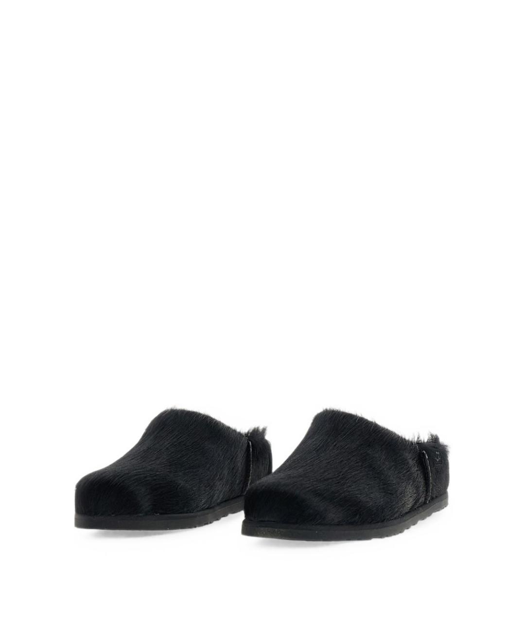 UGG Черные кожаные сабо, фото 4