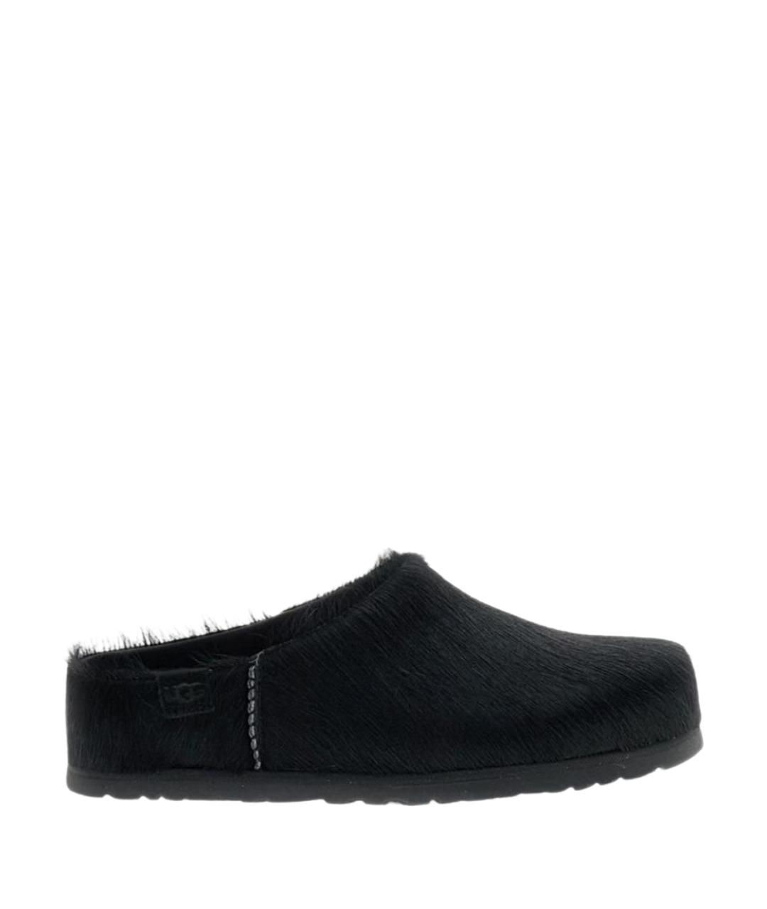 UGG Черные кожаные сабо, фото 1