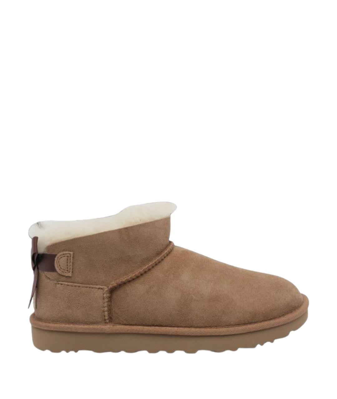 UGG Коричневые замшевые полусапоги, фото 1