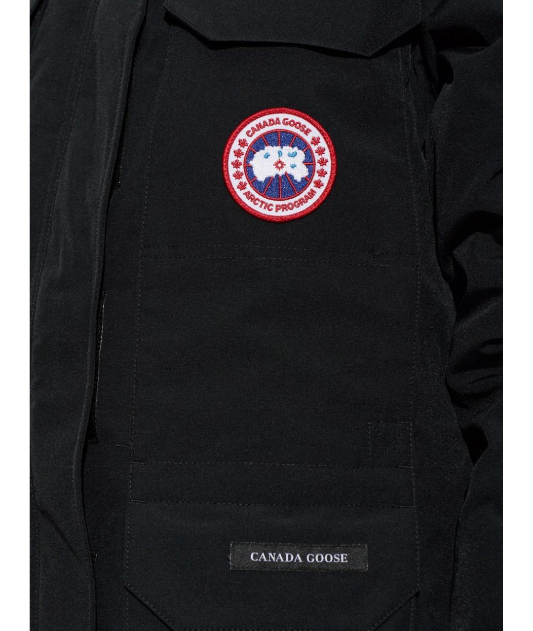 CANADA GOOSE Черная полиэстеровая парка, фото 6