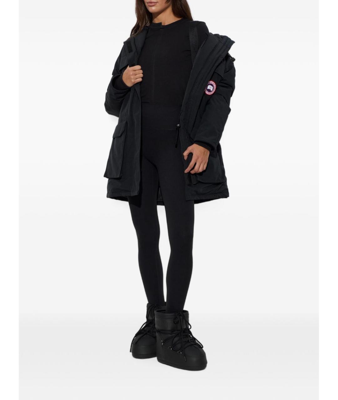 CANADA GOOSE Черная полиэстеровая парка, фото 4