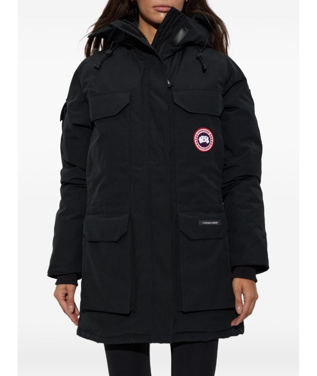 CANADA GOOSE Черная полиэстеровая парка, фото 2