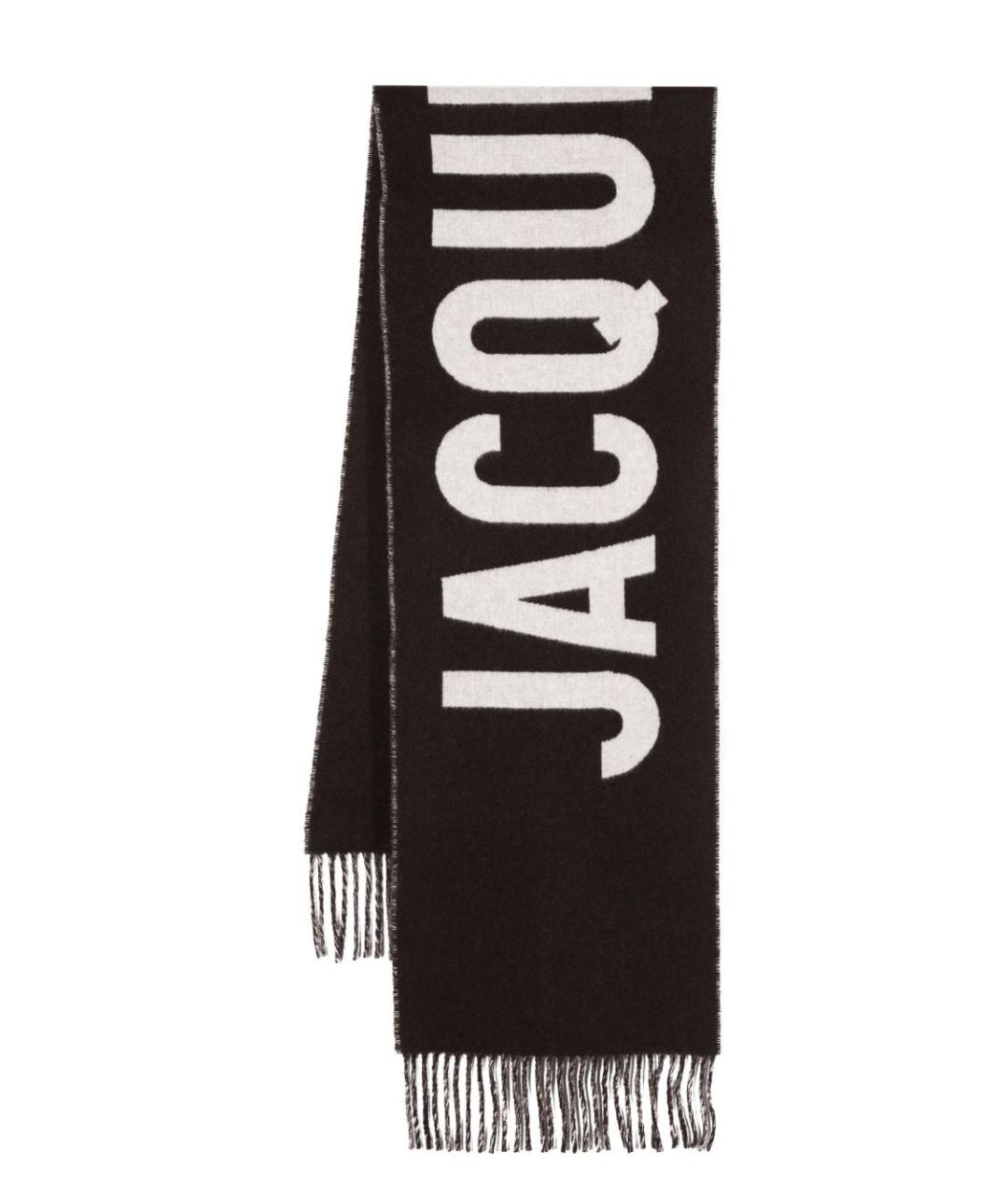 JACQUEMUS Коричневый шерстяной шарф, фото 1
