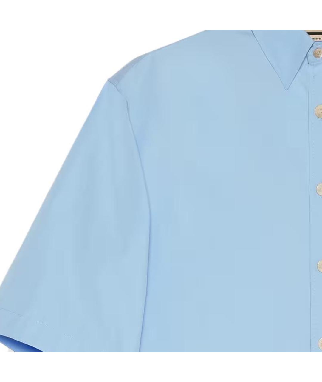 GUCCI Голубая классическая рубашка, фото 4