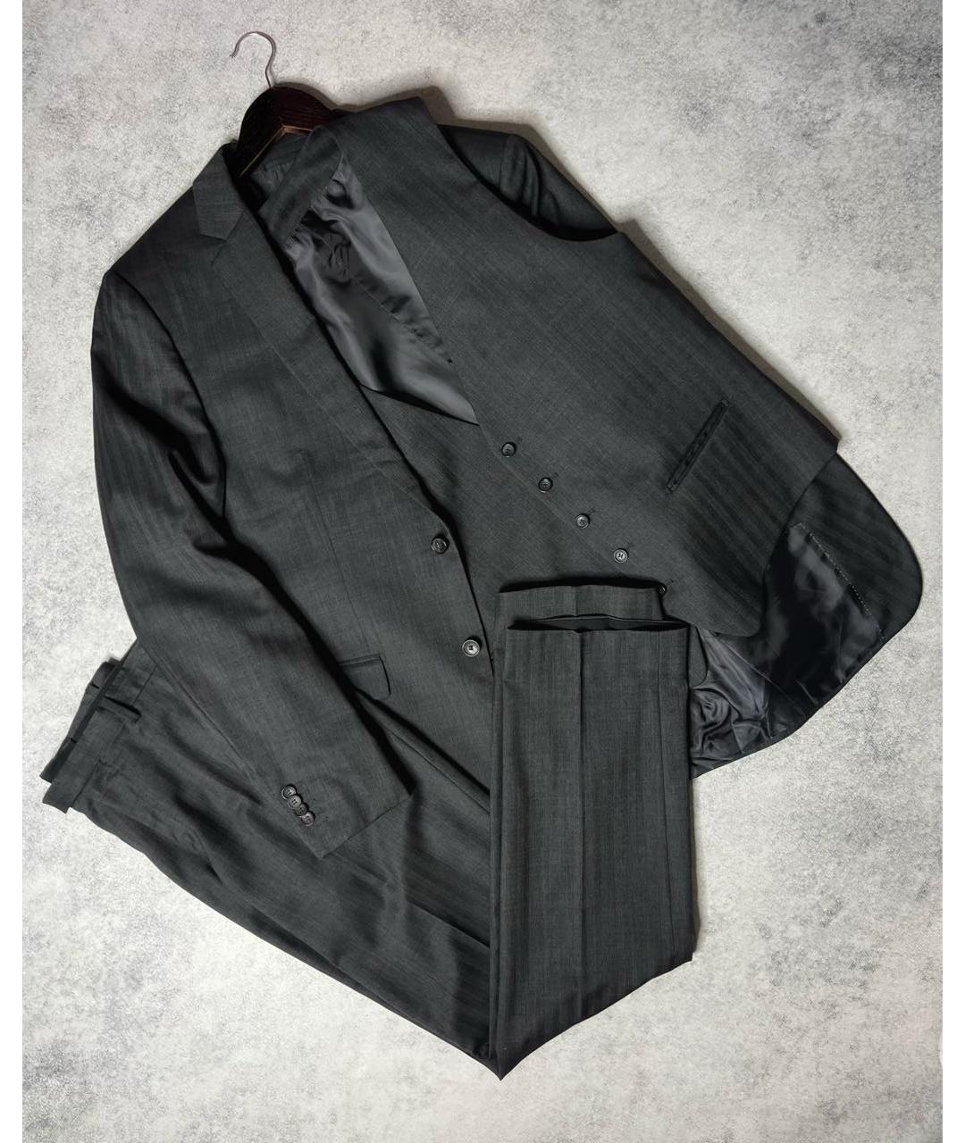 HUGO BOSS Серый костюм-тройка, фото 4
