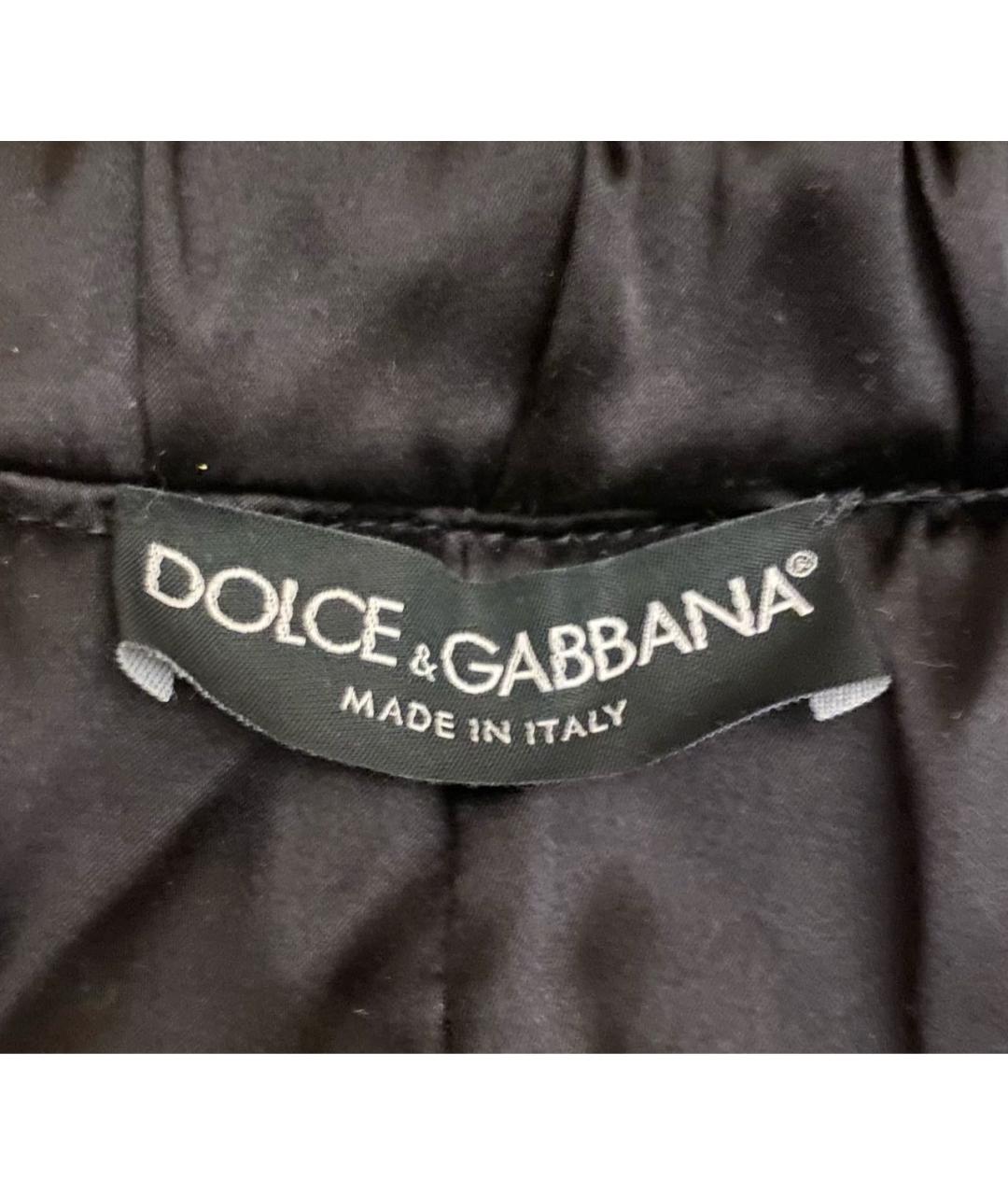 DOLCE&GABBANA Черное шерстяное пальто, фото 5