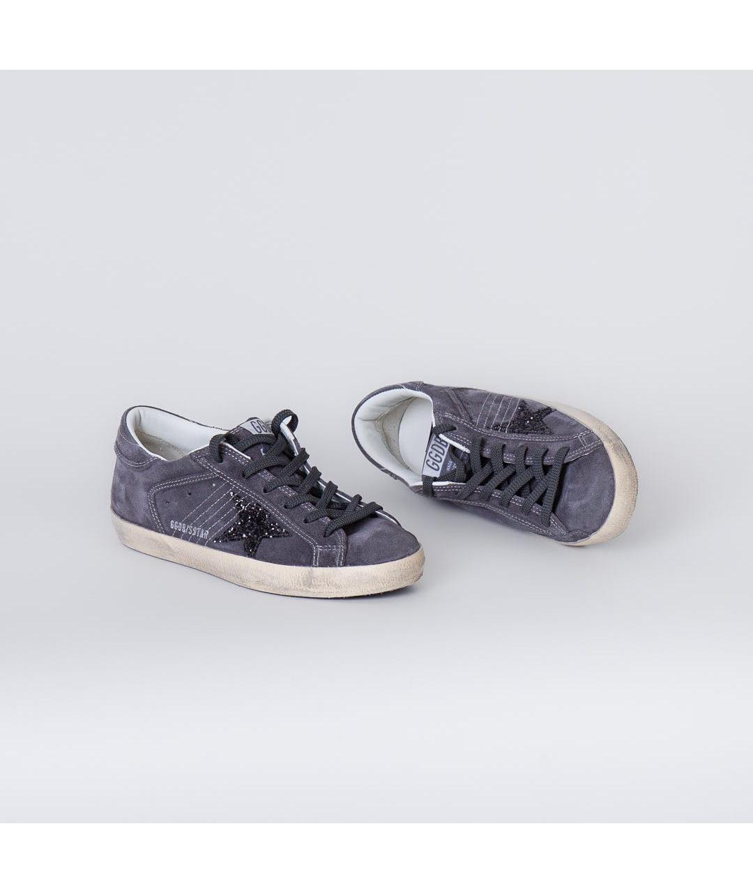 GOLDEN GOOSE Антрацитовые замшевые кеды, фото 2