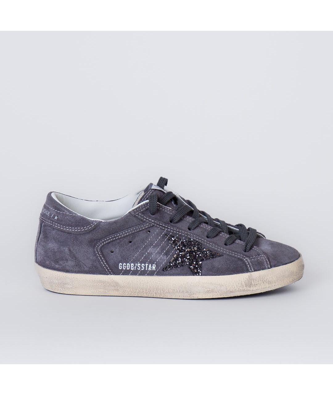 GOLDEN GOOSE Антрацитовые замшевые кеды, фото 7