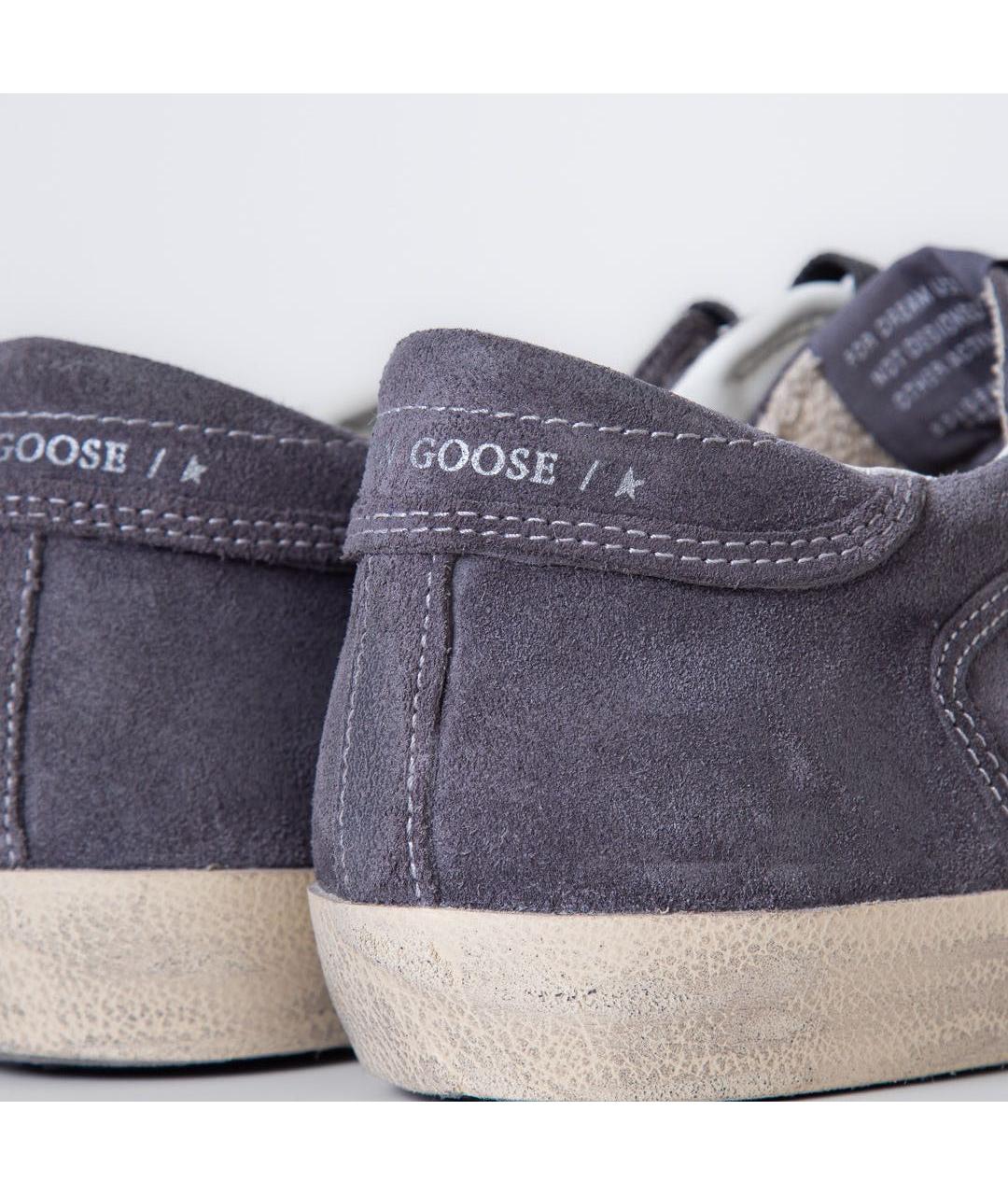GOLDEN GOOSE Антрацитовые замшевые кеды, фото 5
