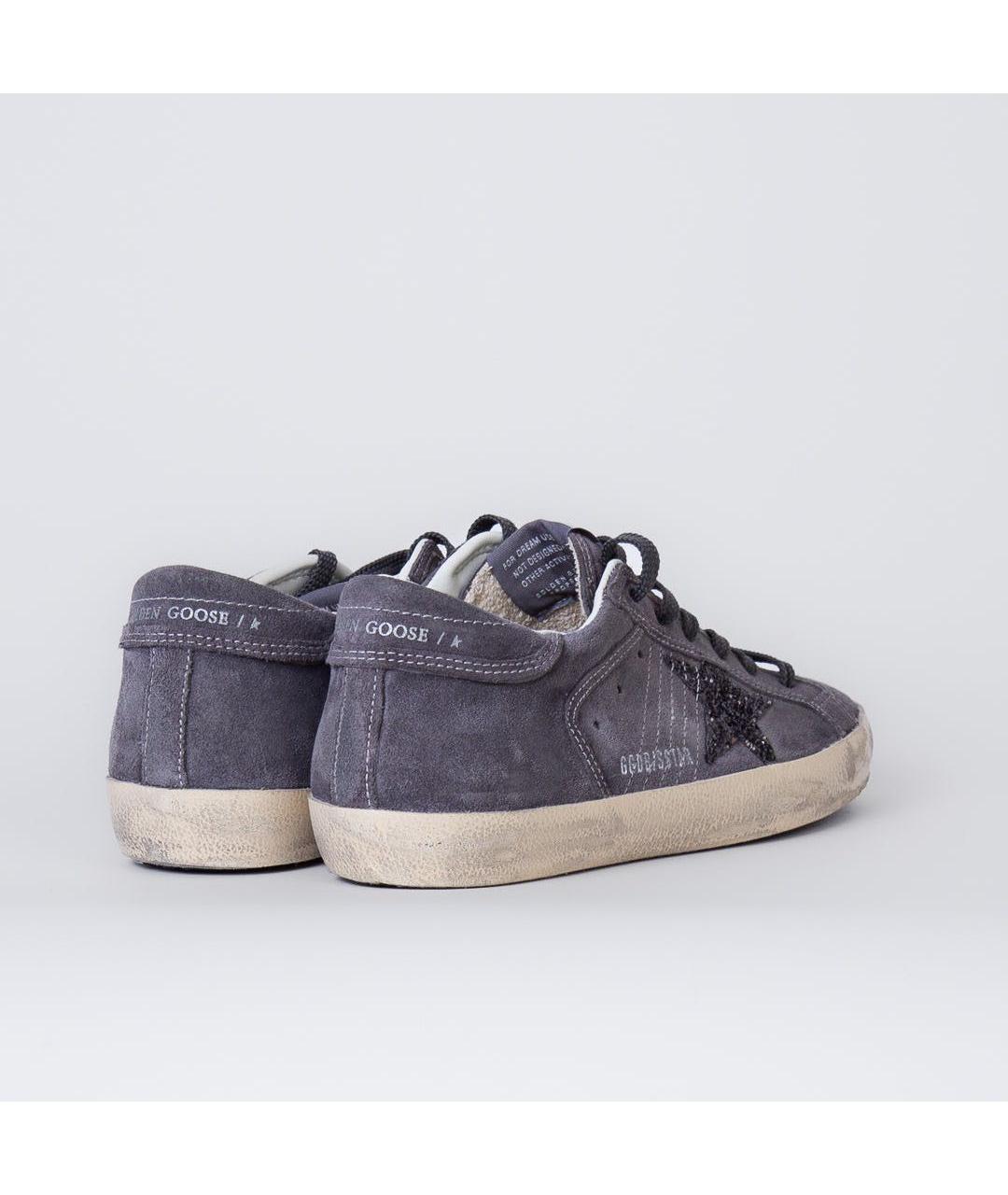 GOLDEN GOOSE Антрацитовые замшевые кеды, фото 6