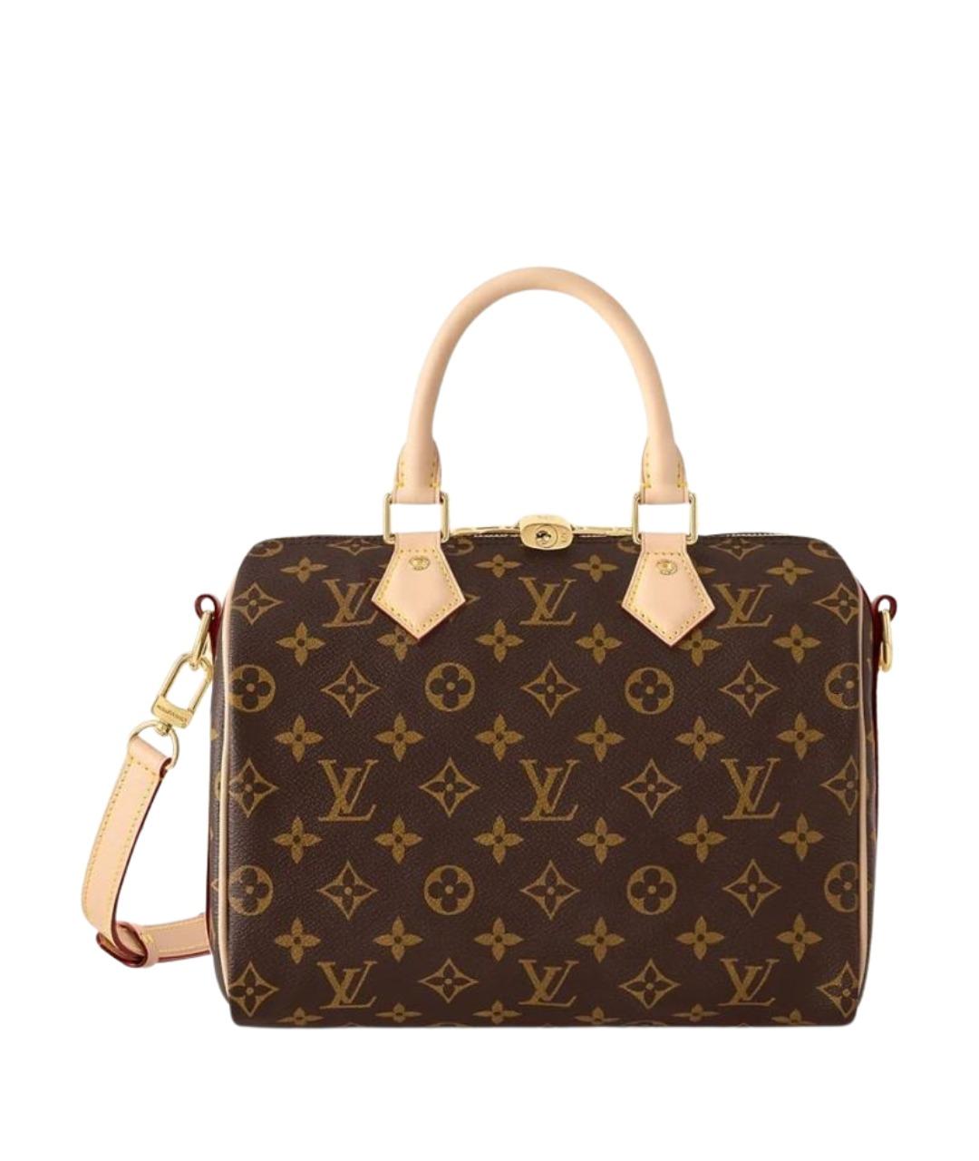 LOUIS VUITTON Коричневая сумка с короткими ручками из канвы, фото 1