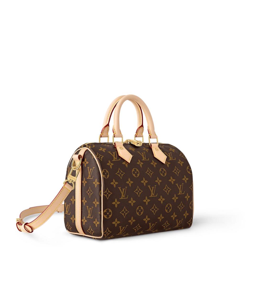 LOUIS VUITTON Коричневая сумка с короткими ручками из канвы, фото 2