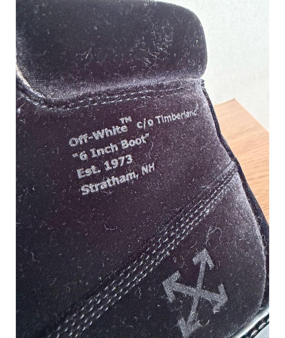 TIMBERLAND Черные бархатные высокие ботинки, фото 8