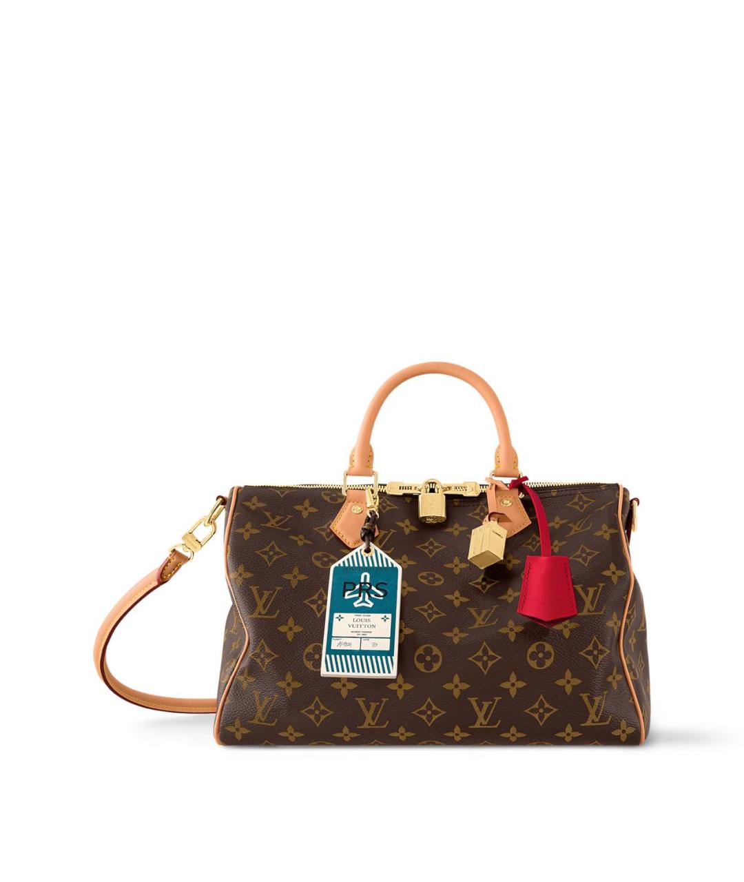 LOUIS VUITTON Коричневая сумка с короткими ручками из канвы, фото 1