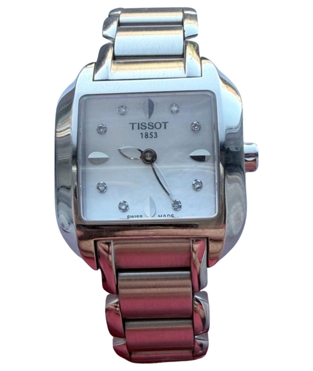 TISSOT Антрацитовые металлические часы, фото 1