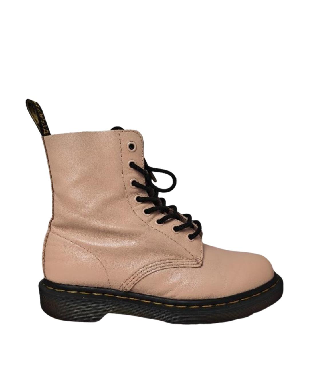DR. MARTENS Бежевые кожаные ботинки, фото 1