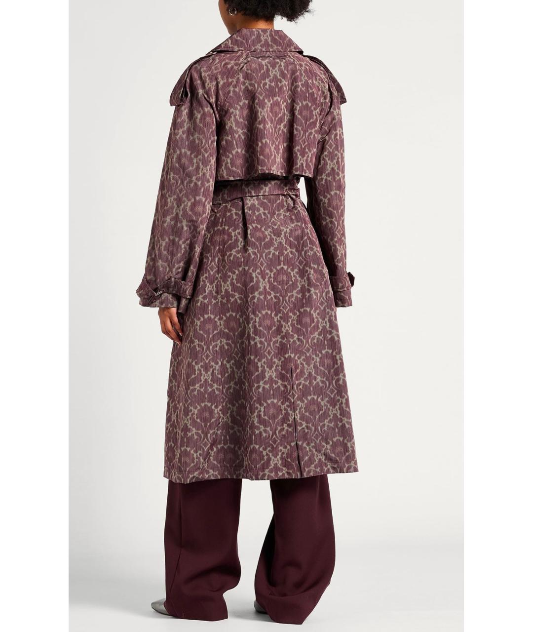 BURBERRY Коричневый вискозный тренч/плащ, фото 4