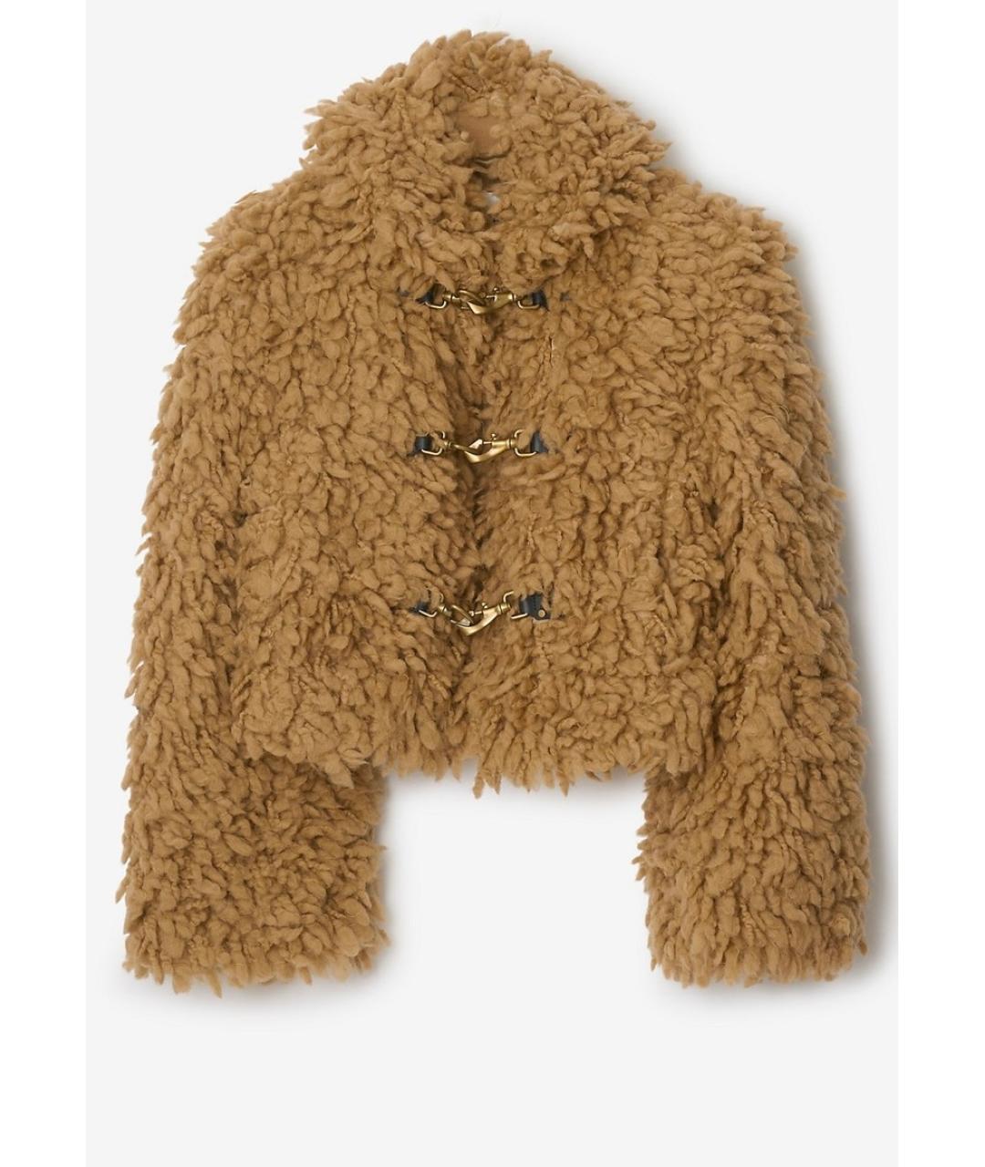 BURBERRY Бежевая шерстяная куртка, фото 9