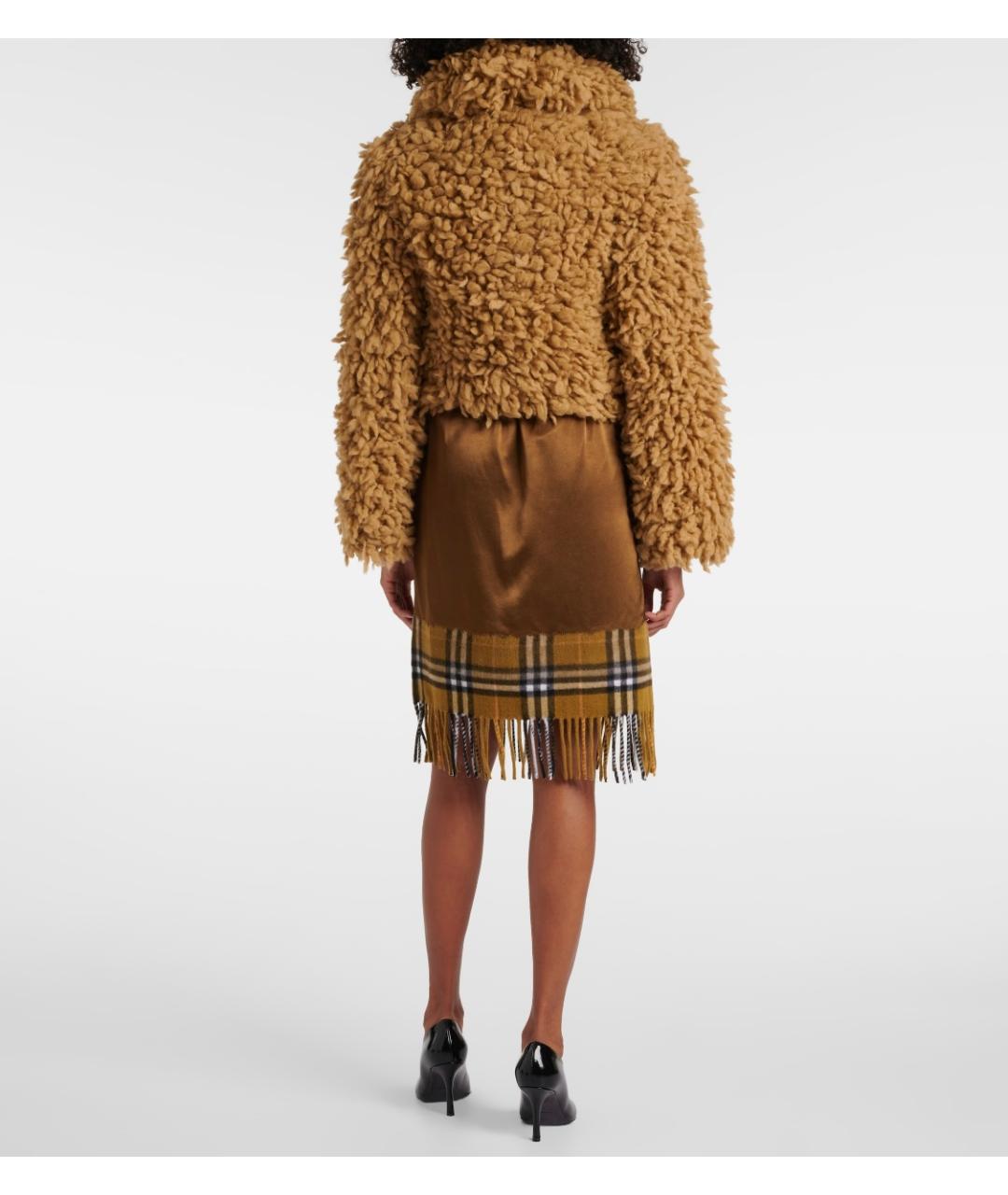 BURBERRY Бежевая шерстяная куртка, фото 4