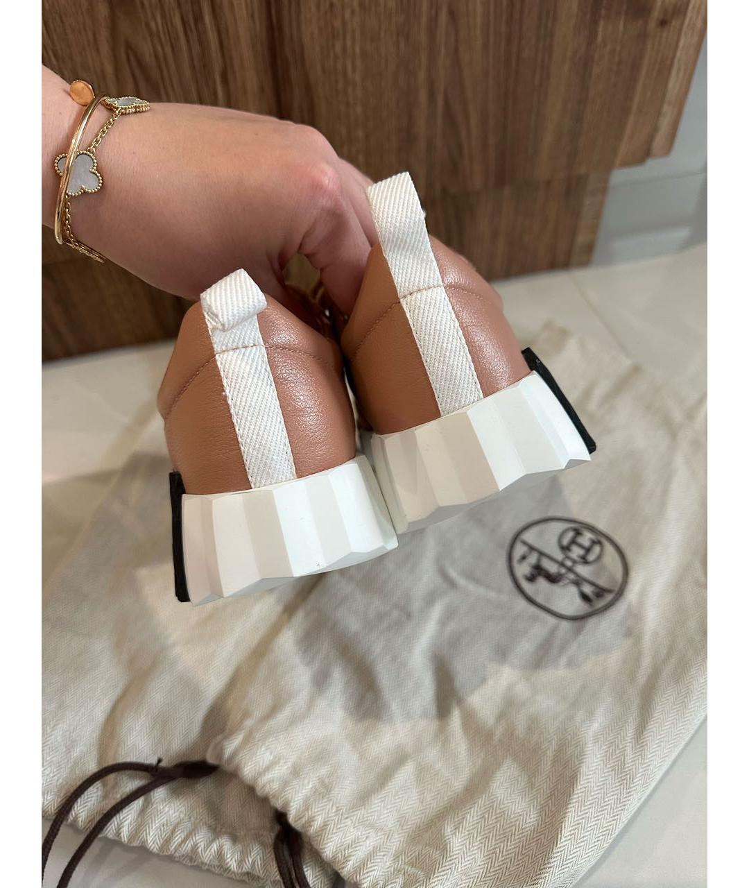 HERMES Розовые кроссовки, фото 5