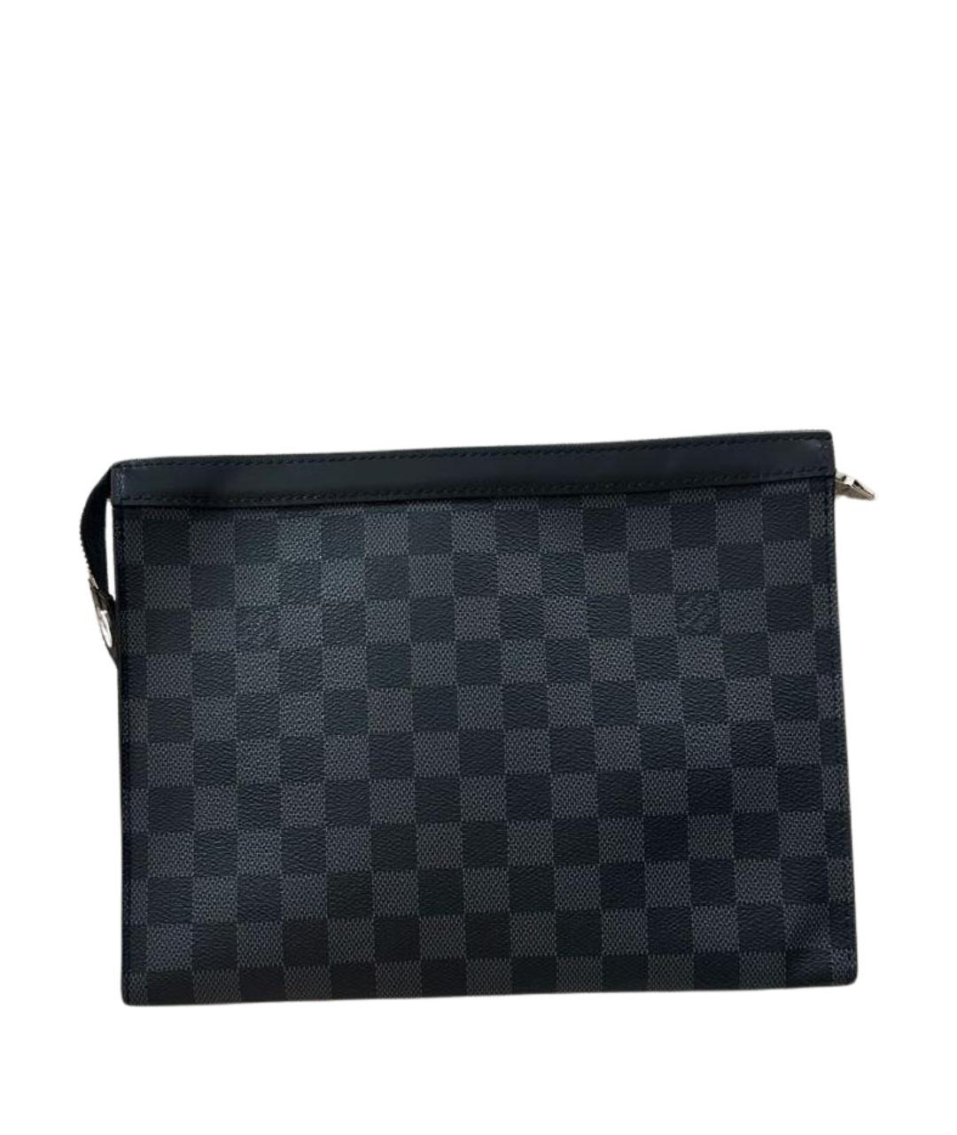 LOUIS VUITTON Черная папка для документов из канвы, фото 1