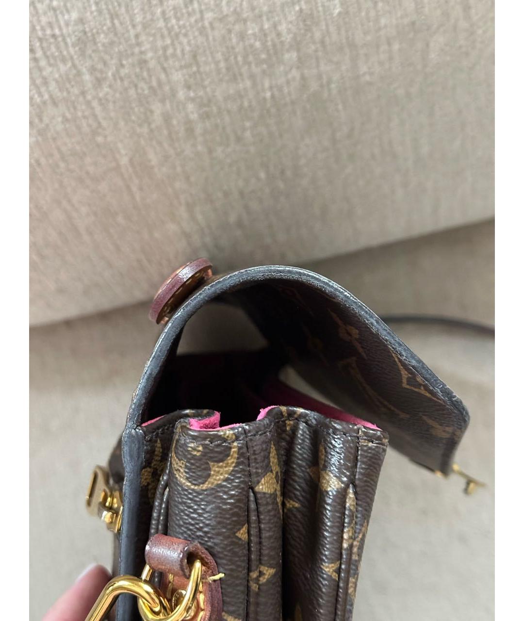 LOUIS VUITTON Коричневая сумка через плечо, фото 4