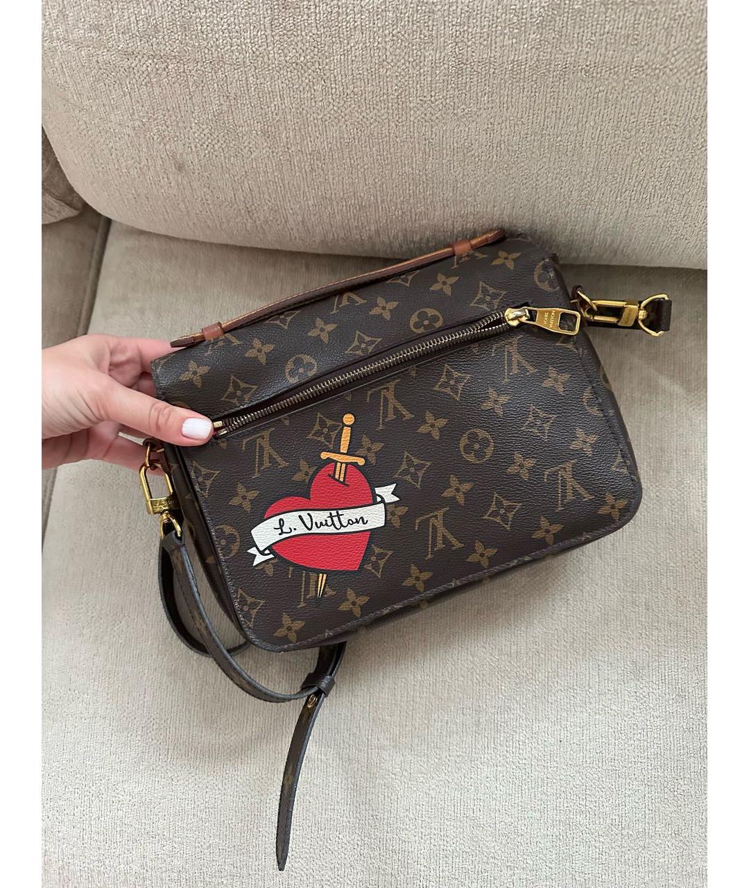 LOUIS VUITTON Коричневая сумка через плечо, фото 3