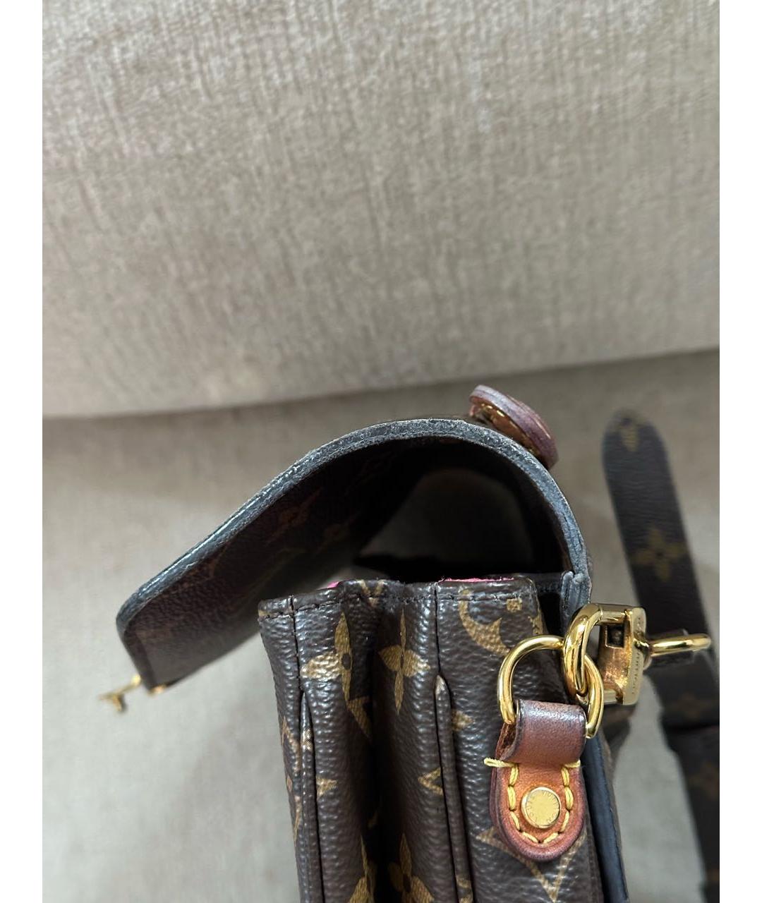 LOUIS VUITTON Коричневая сумка через плечо, фото 5