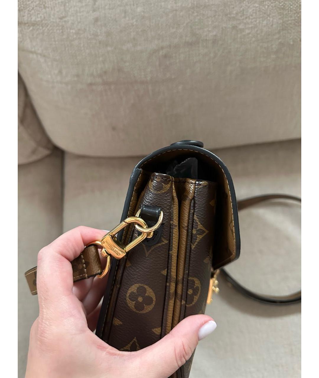 LOUIS VUITTON Коричневая сумка через плечо, фото 5