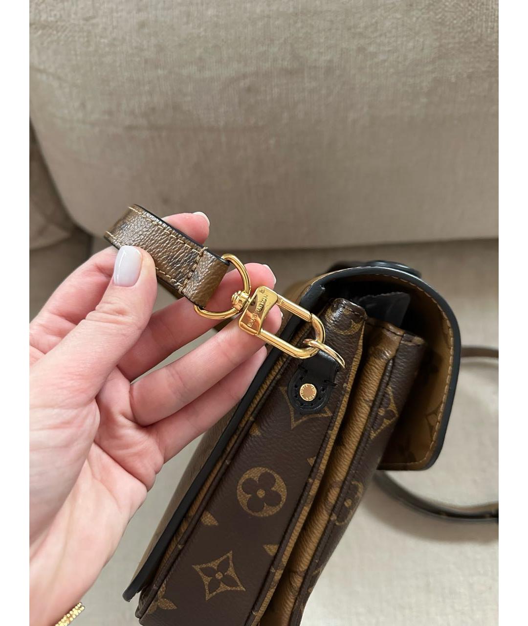 LOUIS VUITTON Коричневая сумка через плечо, фото 6