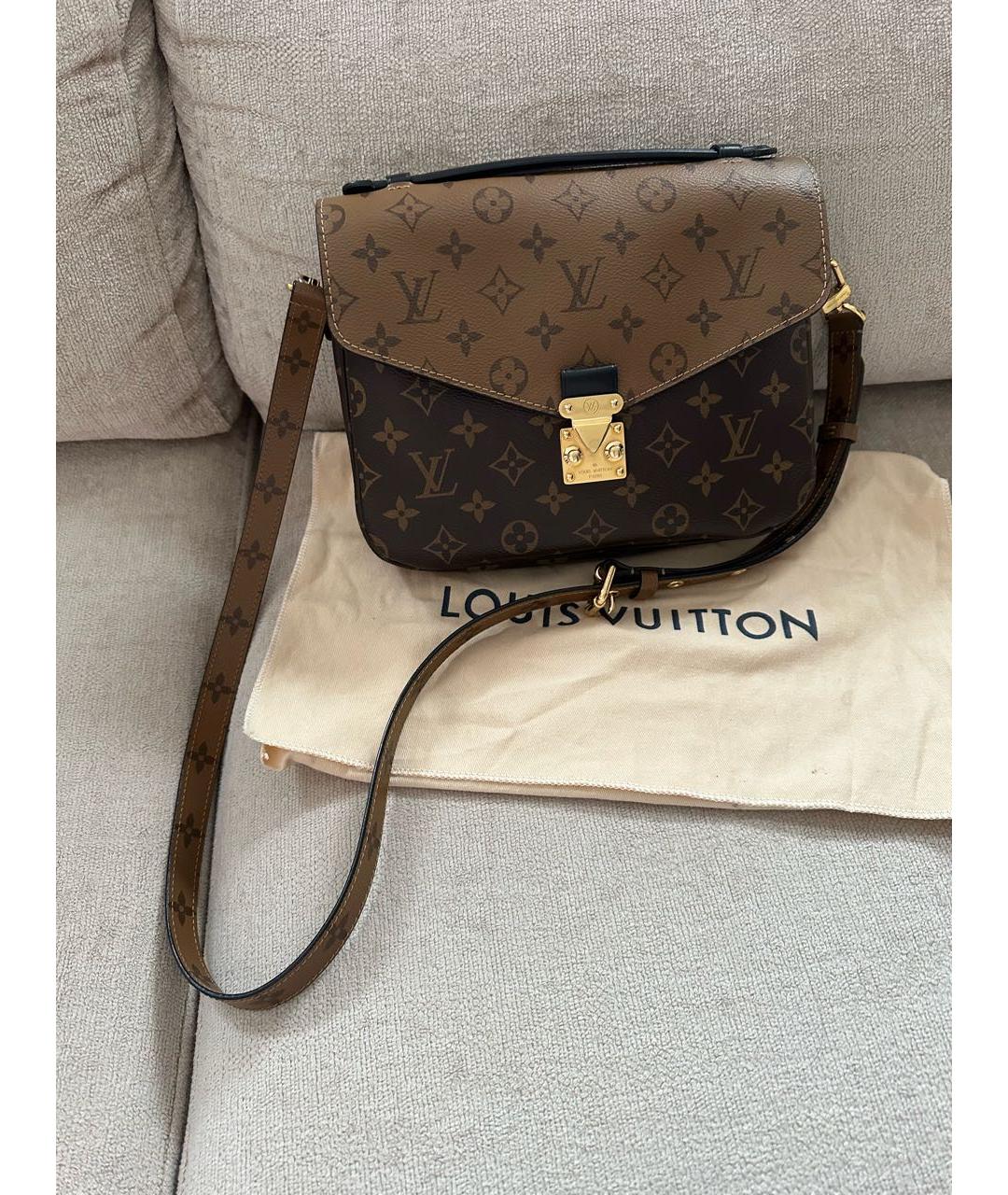 LOUIS VUITTON Коричневая сумка через плечо, фото 9