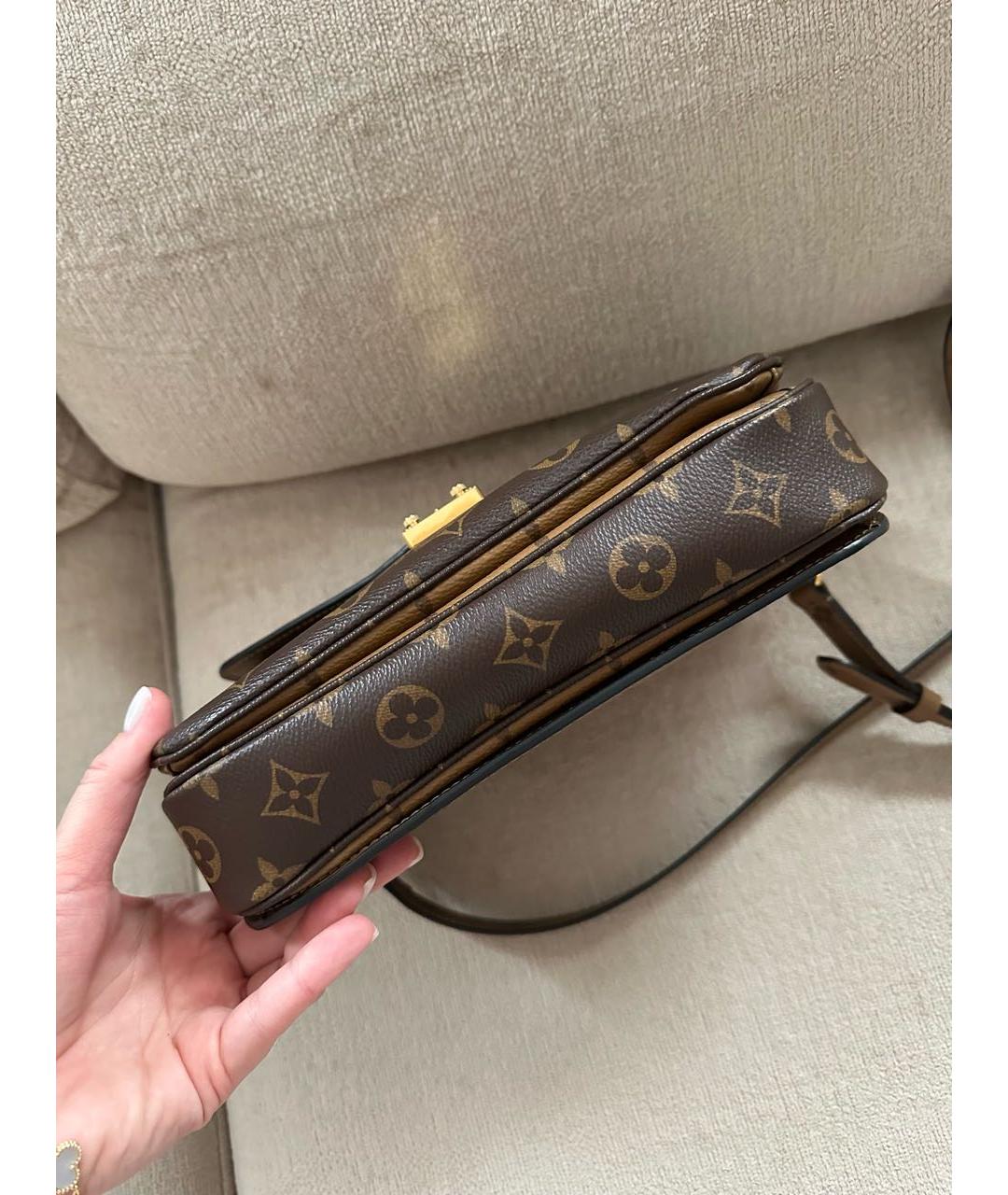LOUIS VUITTON Коричневая сумка через плечо, фото 8