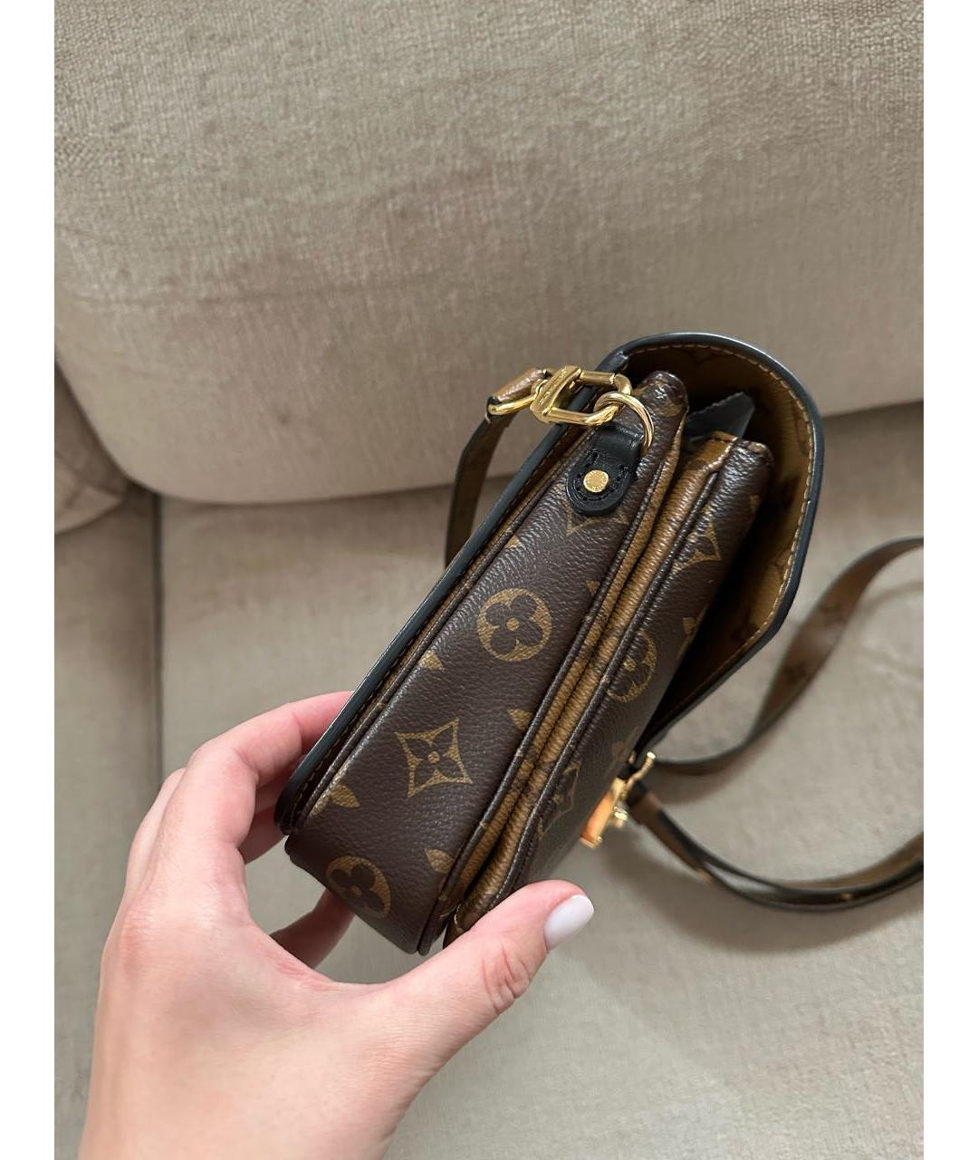 LOUIS VUITTON Коричневая сумка через плечо, фото 7