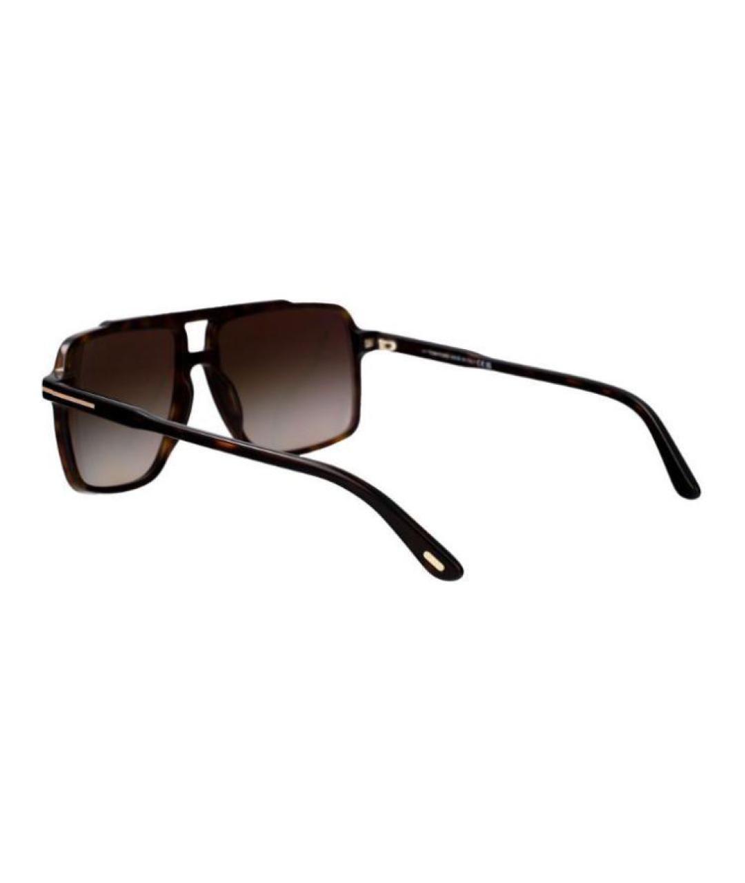 TOM FORD Черные металлические солнцезащитные очки, фото 3